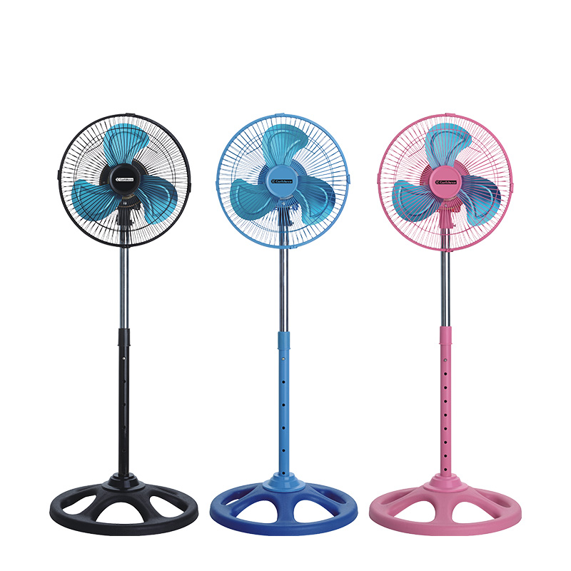 Windfeel 10 Inch 12 Inch Oscillating Function 3 Aluminum metal Blade High Speed Motor Big Power Pedestal Stand Fan