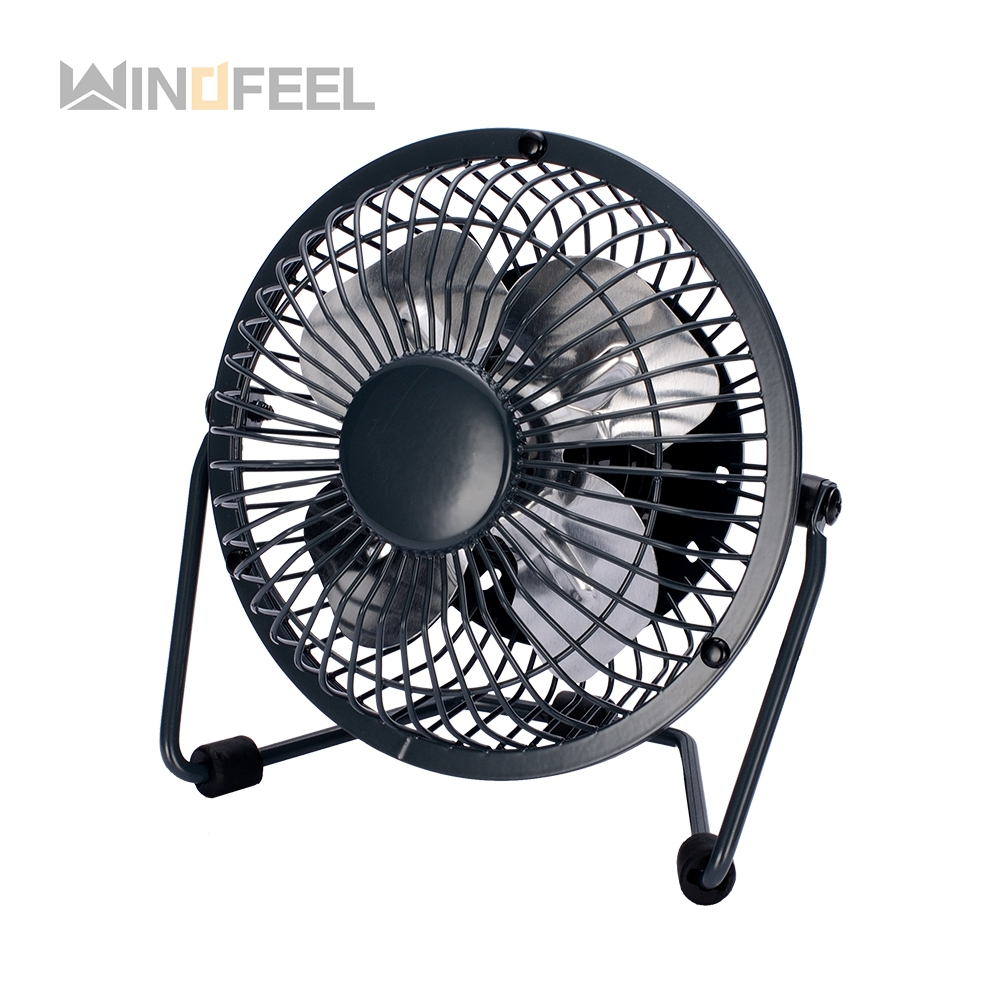 windfeel Travel camping 4 inch usb fan powered chargeable fan​ for car